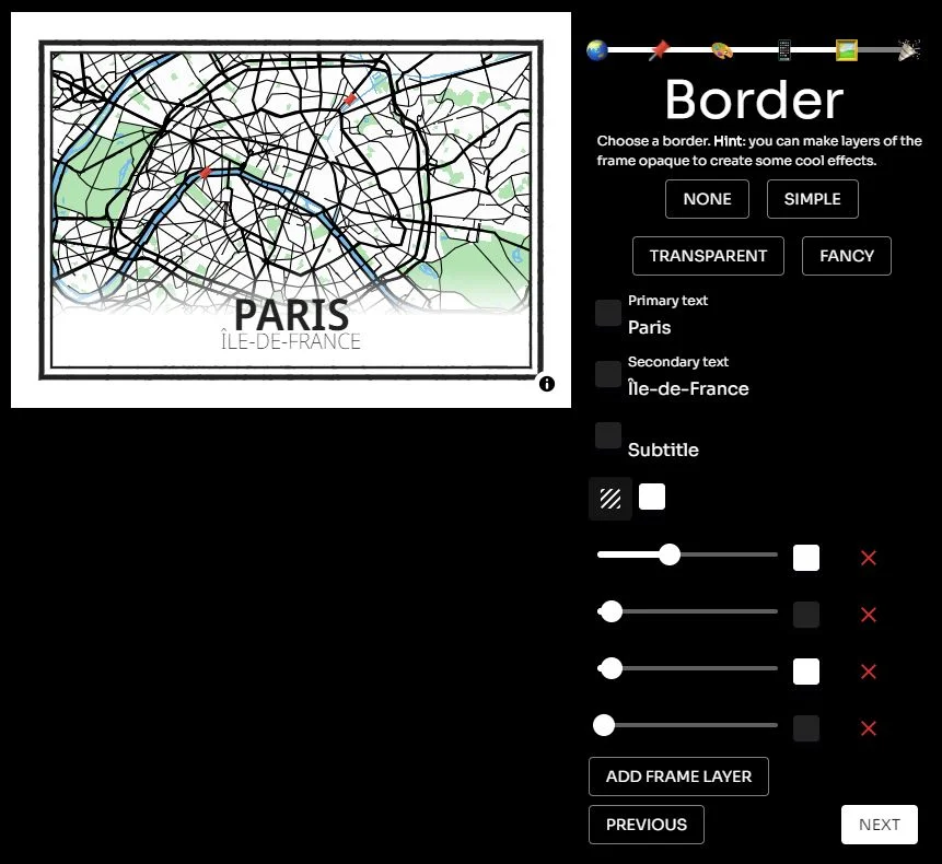 Créer gratuitement des cartes personnalisées en HD - Paris