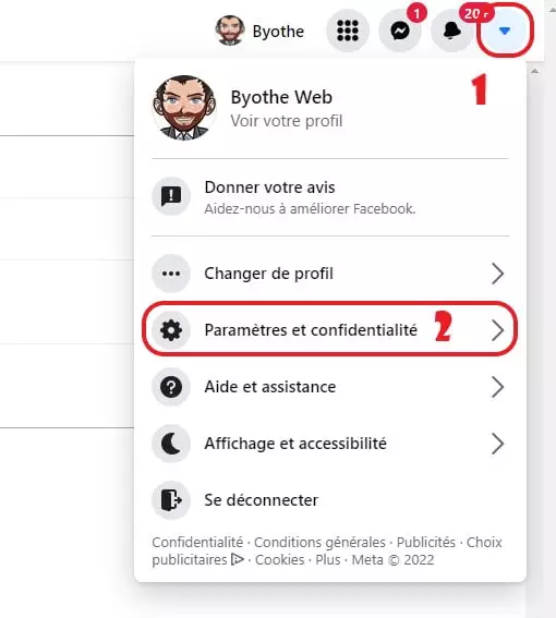 Comment télécharger toutes vos données Facebook ? 1 telecharger donnees facebook 1