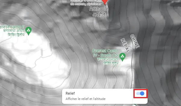 google maps altitude calque 2