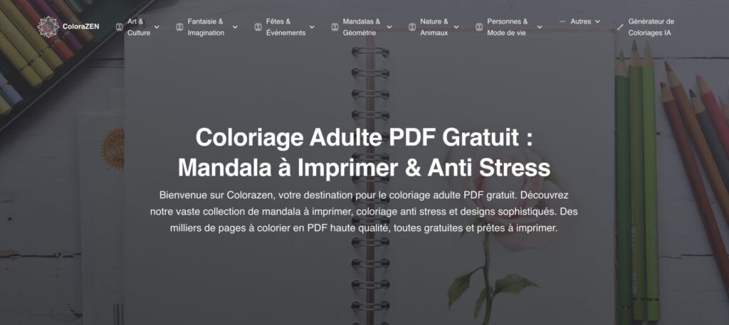 Les 7 meilleurs sites gratuits de coloriage pour adulte 4 coloriage colorazen | Les 7 meilleurs sites gratuits de coloriage pour adulte