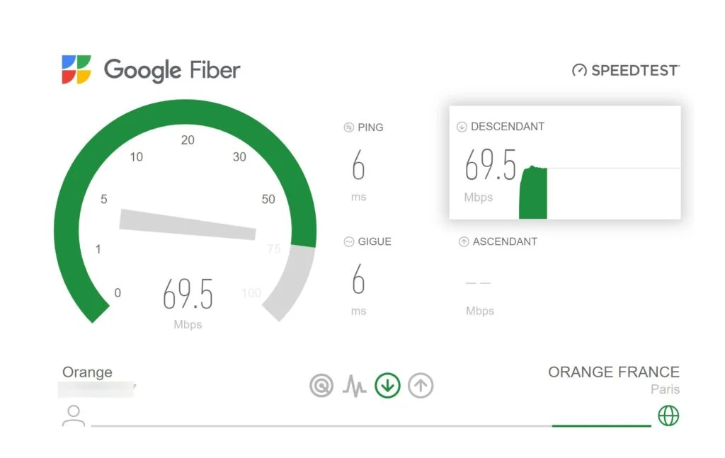 Google Fiber Speedtest - test debit internet