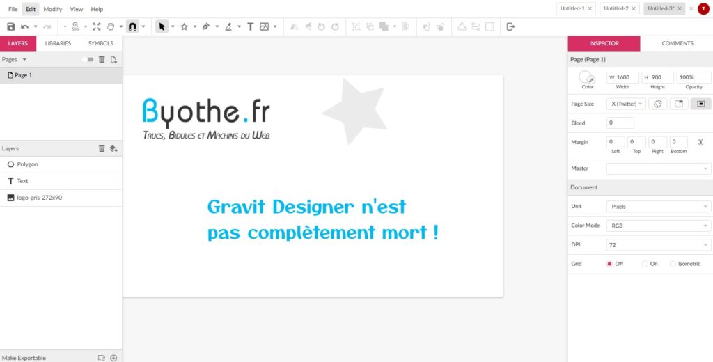 Gravit Designer : l’alternative gratuite à Photoshop existe encore… mais portée par des fans ! 1 interface gravit designer | Gravit Designer : l’alternative gratuite à Photoshop existe encore… mais portée par des fans !