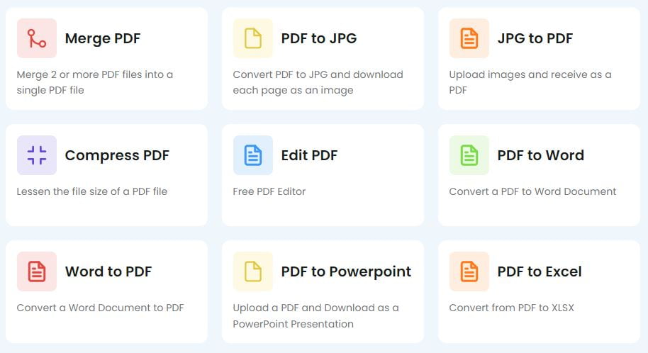 TinyWow - Convertir des fichiers PDF