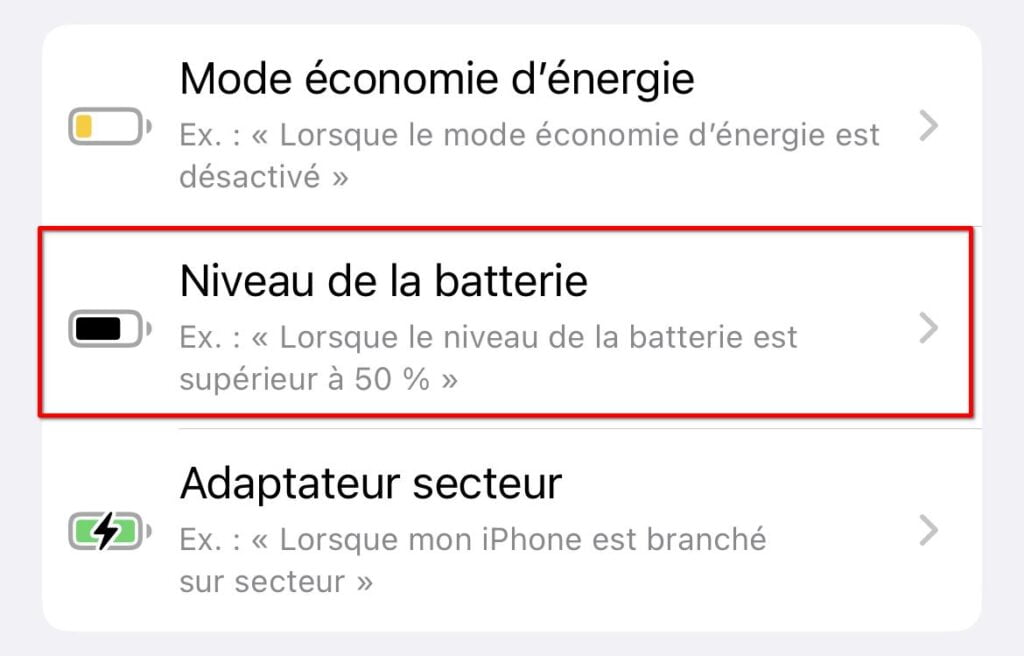 Batterie jaune sur iPhone : comment désactiver le mode économie d'énergie