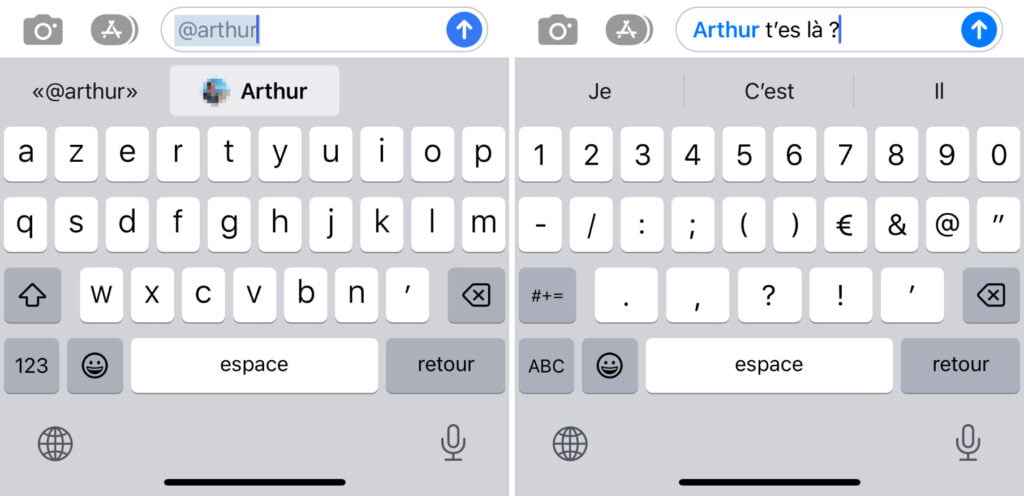 Utilisez une mention pour attirer l'attention - Apple Messages et iMessage