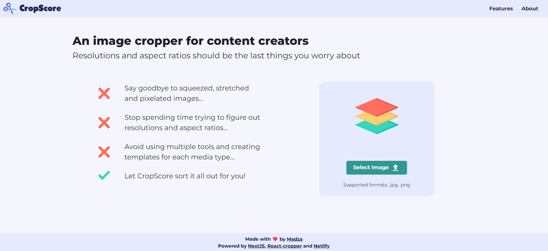CropScore - recadrer une image