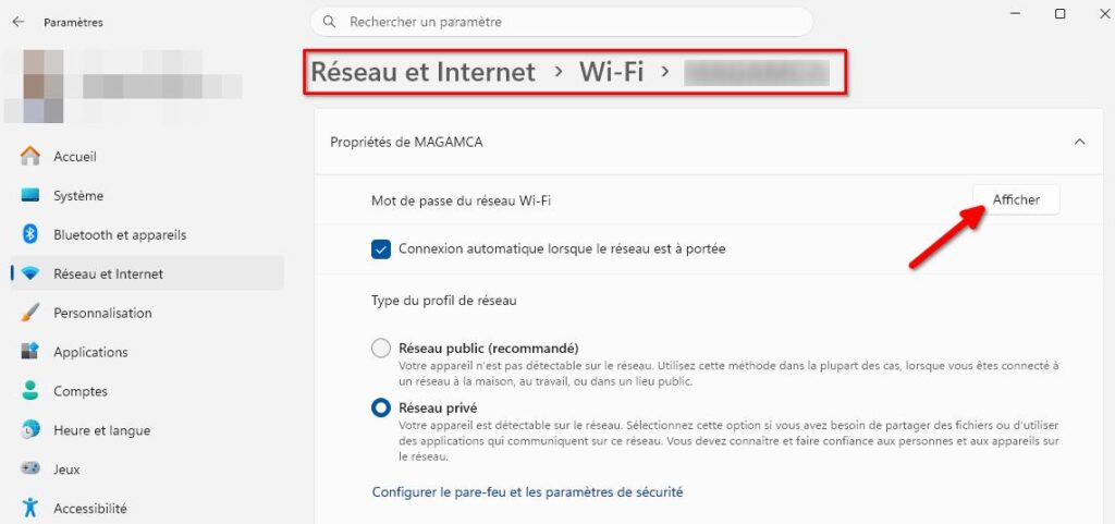 Retrouver le mot de passe du WiFi sur lequel vous êtes connecté 3 mot de passe wifi windows 11 1 | Retrouver le mot de passe du WiFi sur lequel vous êtes connecté