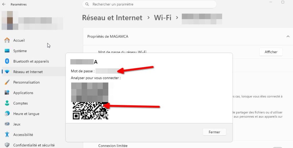 Retrouver le mot de passe du WiFi sur lequel vous êtes connecté 4 mot de passe wifi windows 11 2 | Retrouver le mot de passe du WiFi sur lequel vous êtes connecté