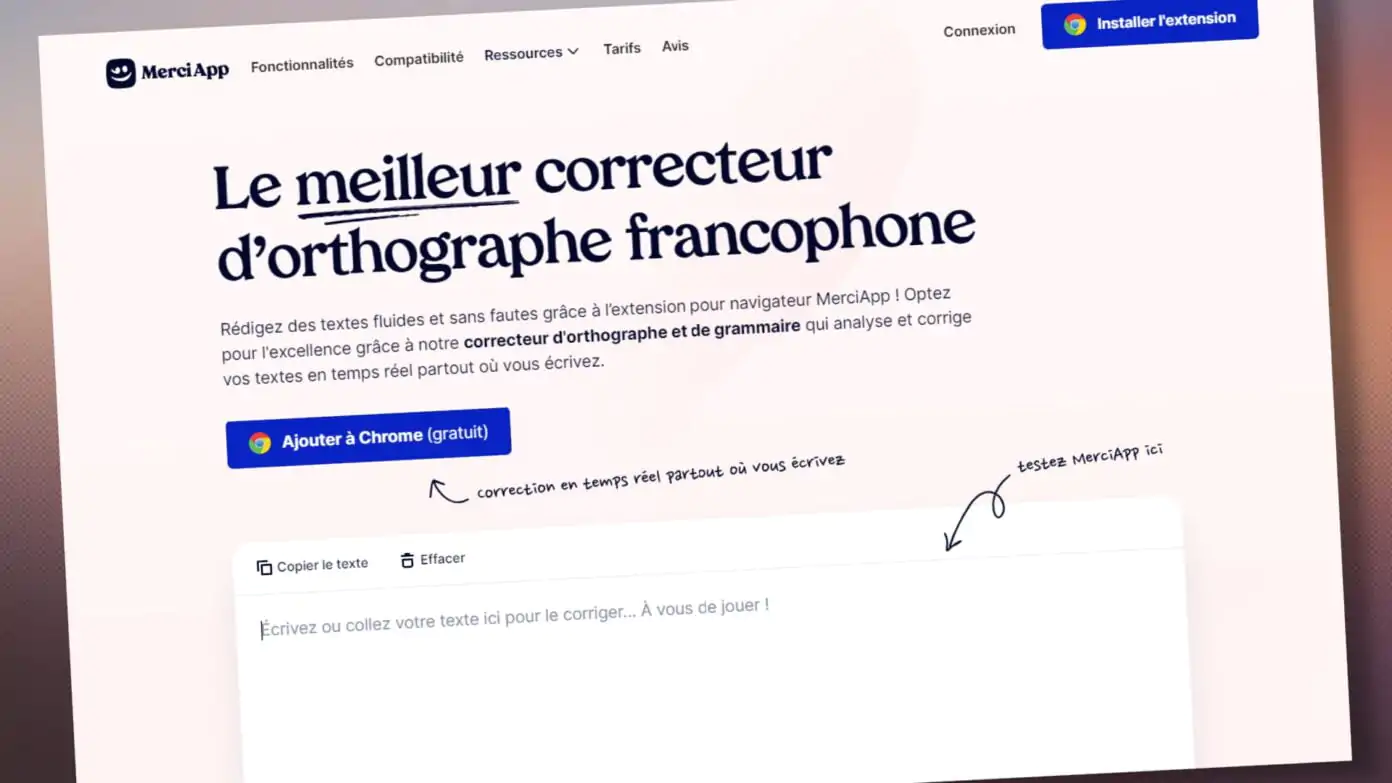 MerciApp Corrige Toutes Vos Fautes D'orthographe