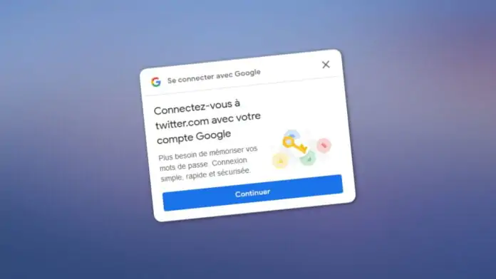 Désactiver le pop-up se connecter avec Google