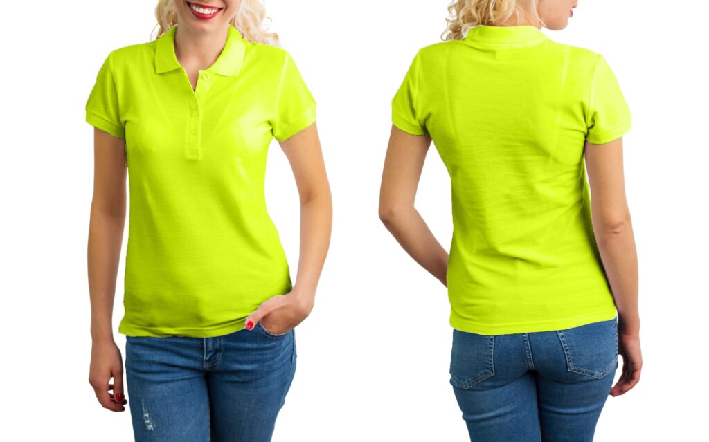 recolor femme t shirt vert | Recolor : un outil pour changer la couleur d'une image avec l'IA