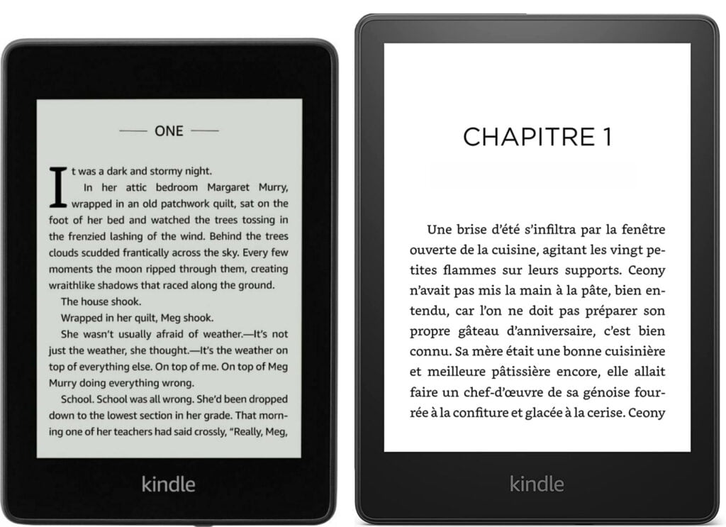 Kindle Paperwhite 11e génération vs Kindle Paperwhite 10e génération