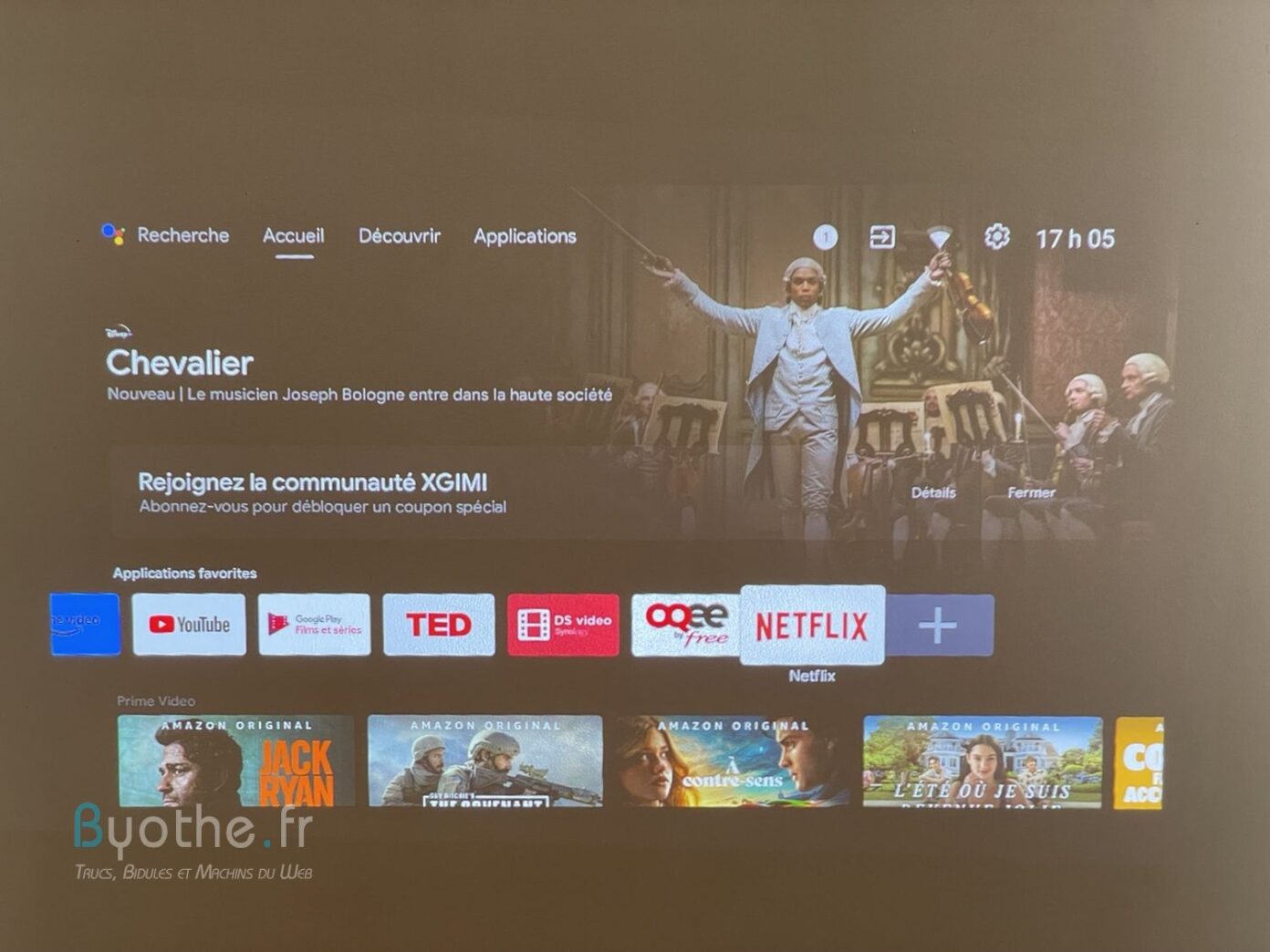 Vidéoprojecteur comment installer Netflix sur XGIMI