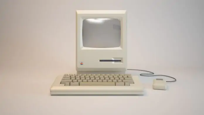 Mac vintage - Ordinateur beige
