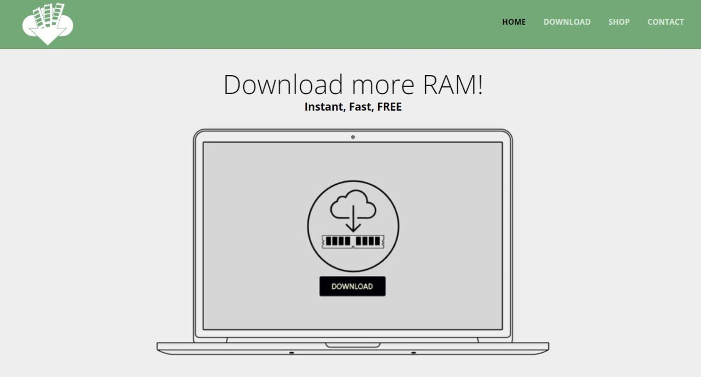 Extra Ram Software The DownloadMoreRAM.com myth: download RAM?
