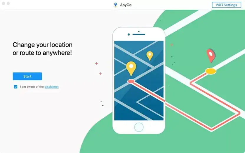 iToolab AnyGo - changer la localisation GPS d'un iPhone