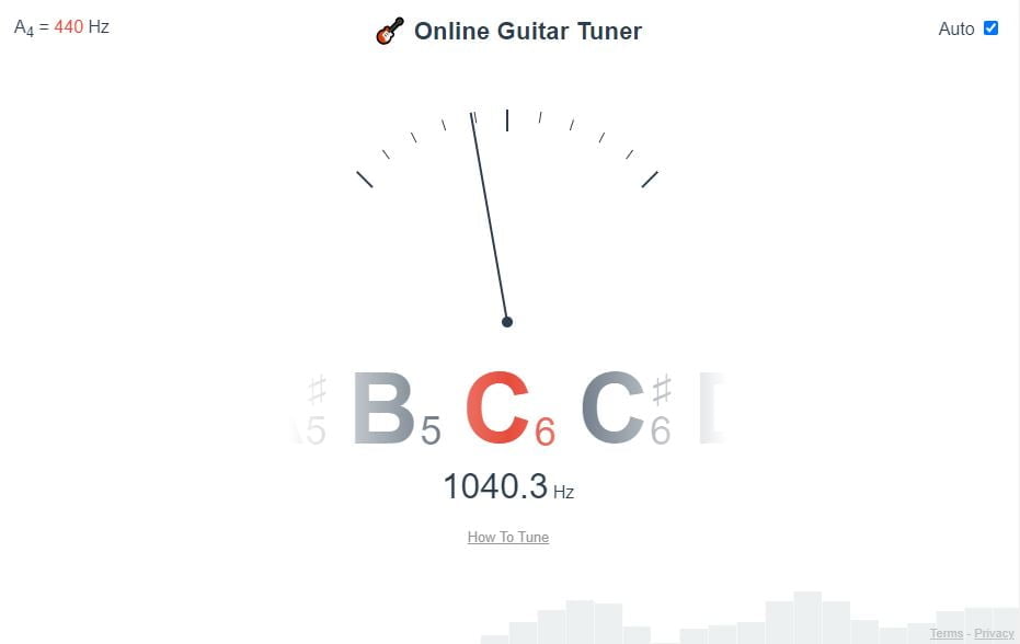 online guitar tuner | Accordez votre guitare en ligne avec Online Guitar Tuner !