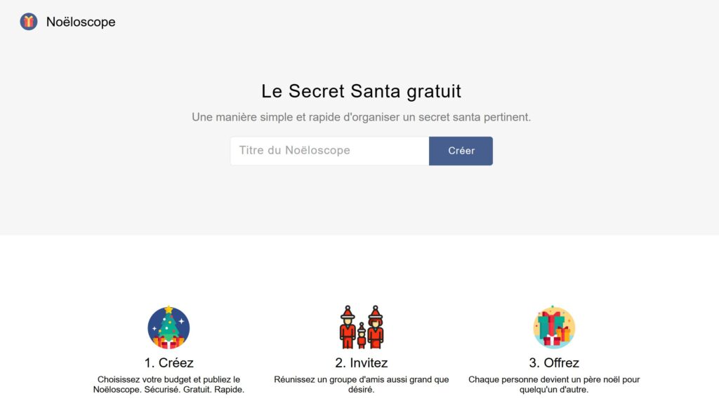 secret santa noeloscope | Top 7 des sites gratuits pour tirer au sort des cadeaux ou organiser un Secret Santa