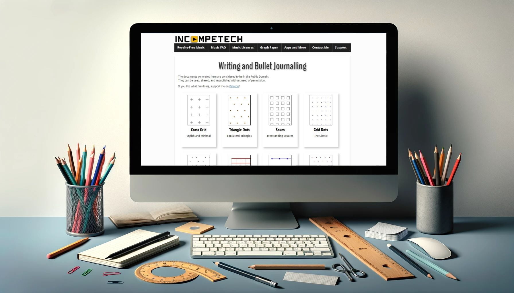 GraphPaper : Créez gratuitement du papier quadrillé et à motifs en PDF