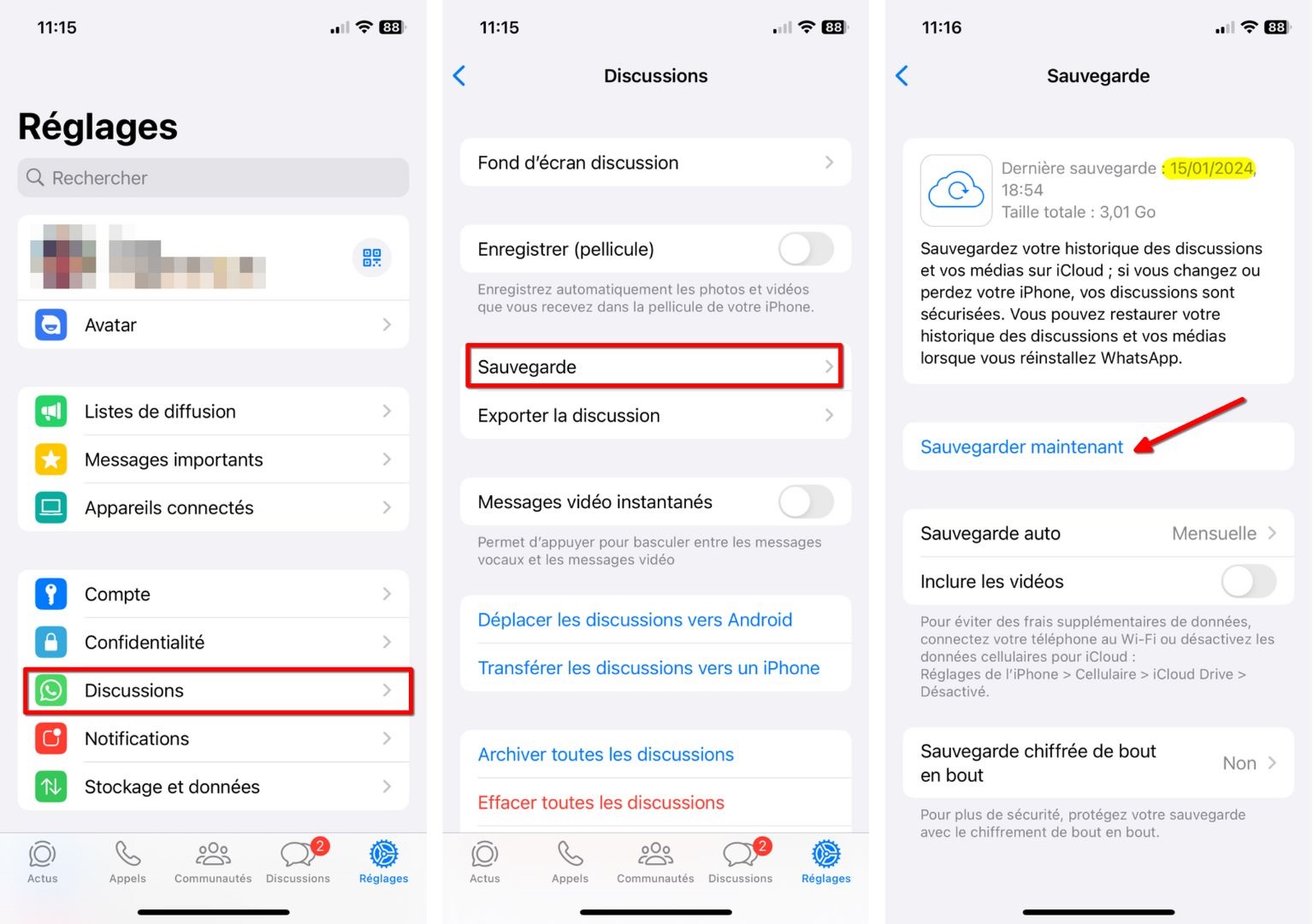 Comment transférer les discussions WhatsApp iPhone vers Android