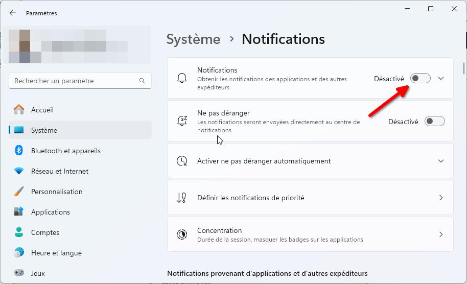 desactiver notifications windows 11 2 | Comment désactiver les notifications Windows 10 et Windows 11