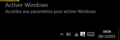 Filigrane Activation Windows 11