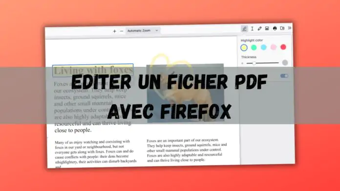 éditer un PDF avec Firefox