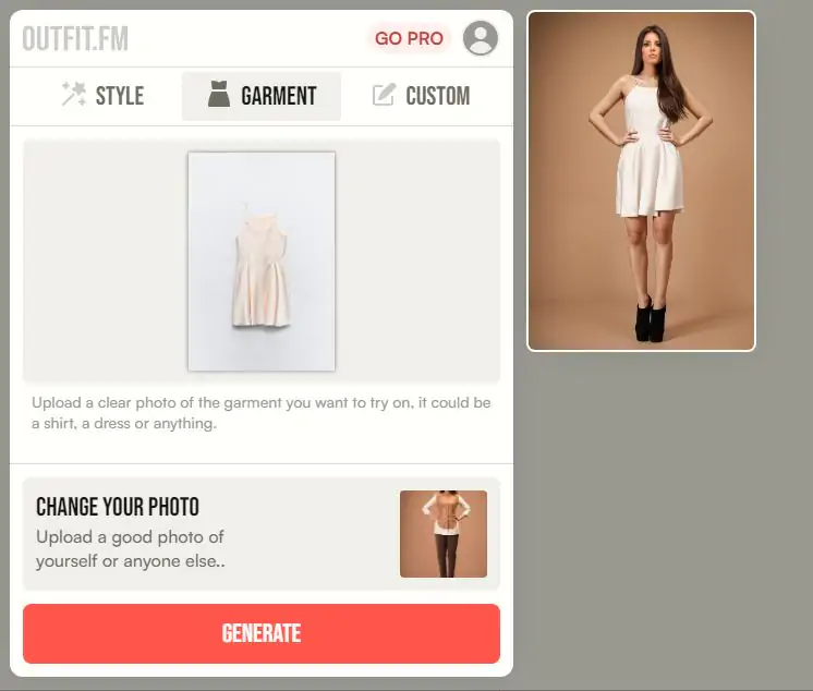 outfit fm nuisette | Outfit.fm, une cabine d'essayage dopée à l'IA dans votre navigateur !