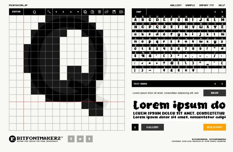 BitFontMaker2: Create your own fonts!
