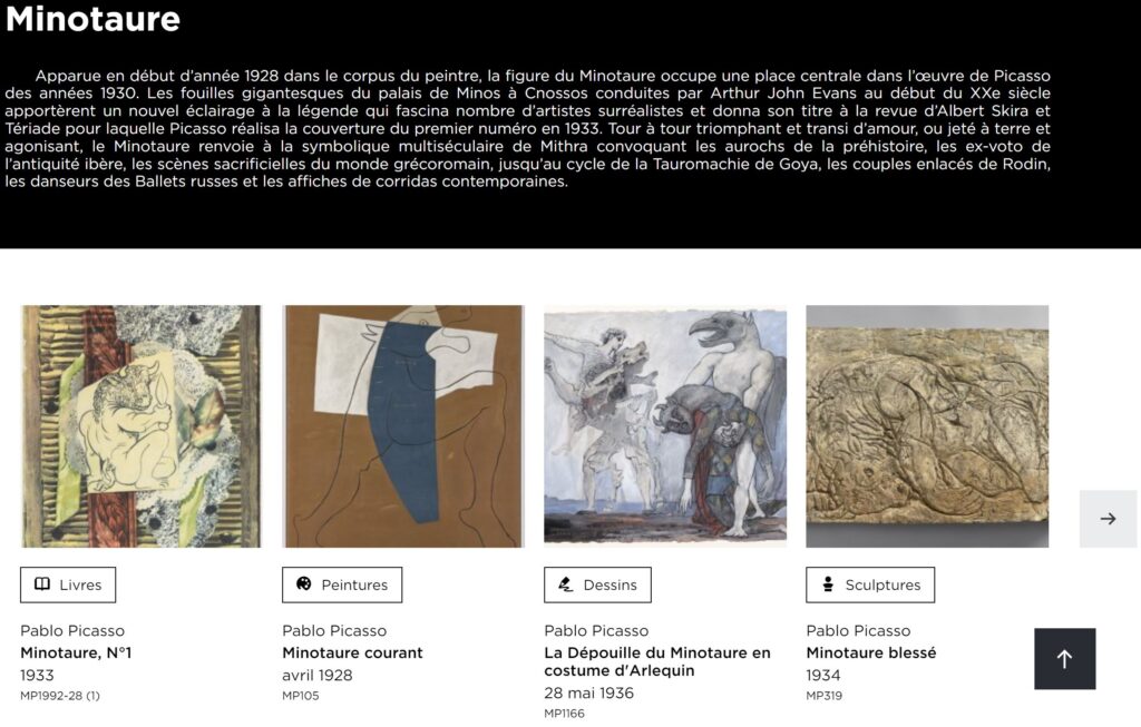 musee pablo picasso minotaure | Des milliers d'œuvres de Pablo Picasso disponibles en ligne