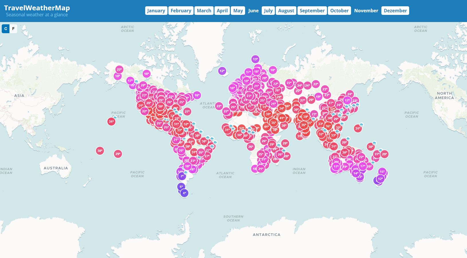travel weather map monde | Découvrez votre prochaine destination de voyage en fonction du climat grâce à cet outil innovant