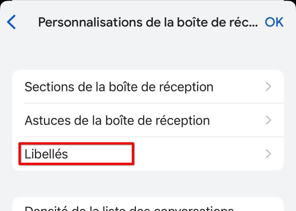 Supprimer un dossier dans Gmail sur l'application Gmail pour iOS