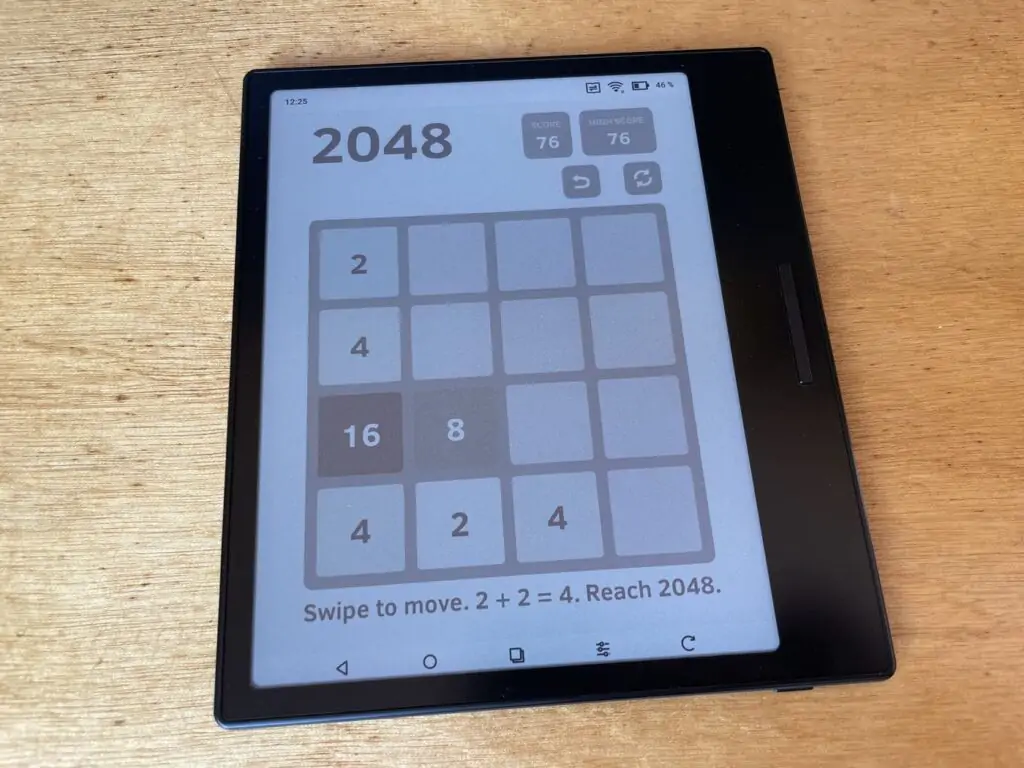 Jeux gratuits pour liseuse - 2048