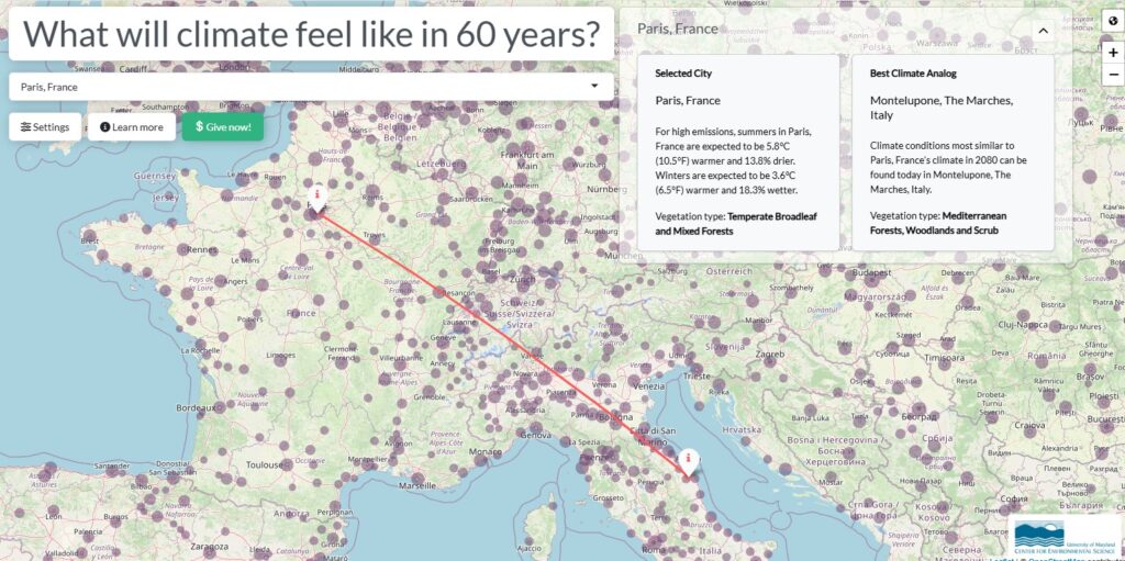 fitzlab future urban climate paris | Future Urban Climate : Visualisez le climat futur de votre ville en un clic