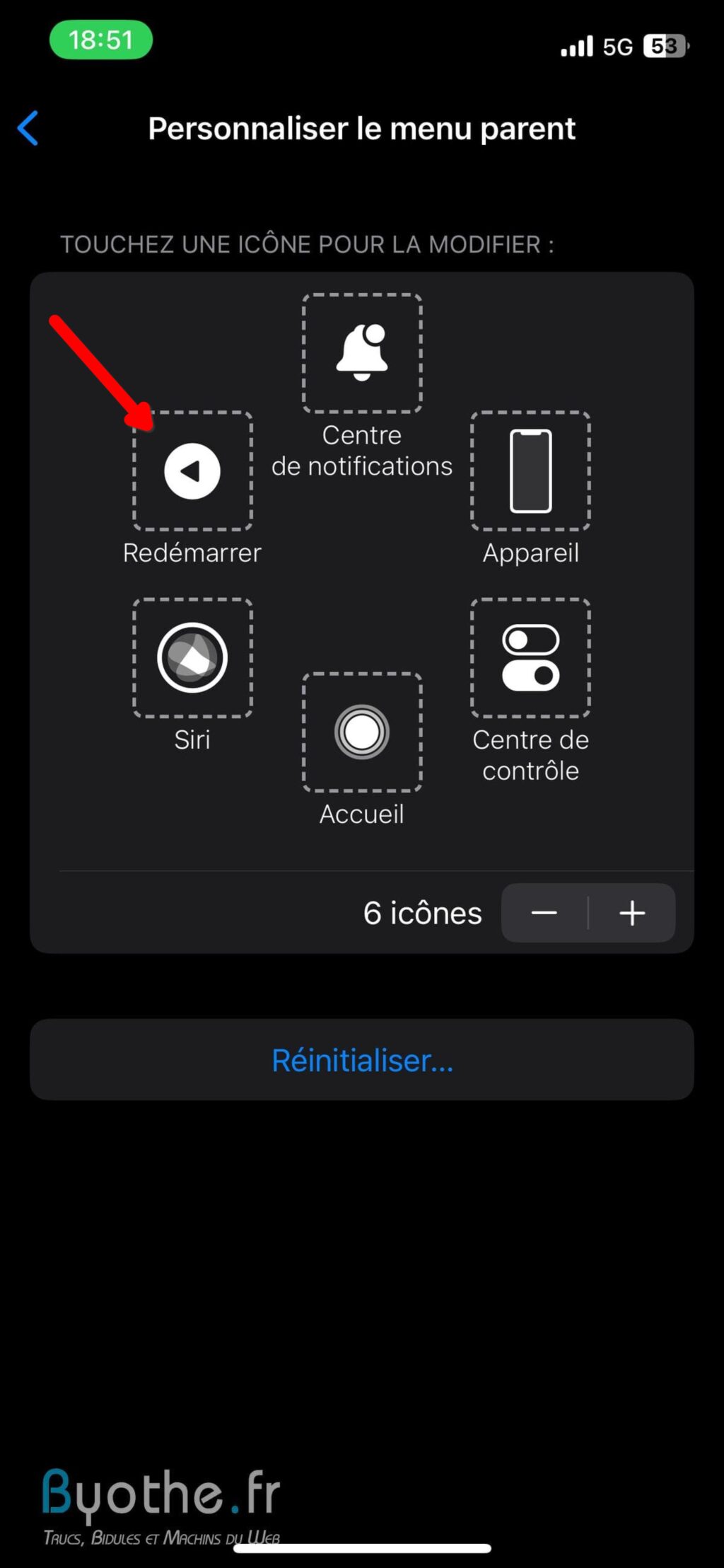 Comment redémarrer un téléphone sans le bouton power - iPhone