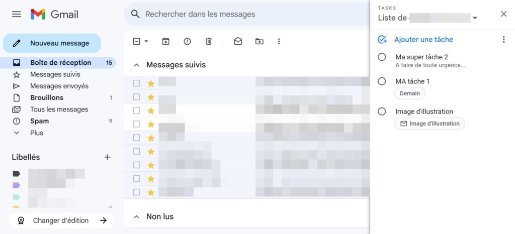 Tasks dans Gmail - Comment ajouter des emails à votre to do list dans Gmail