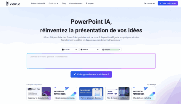 Powerpoint IA Vidwud : un outil d'IA révolutionnaire