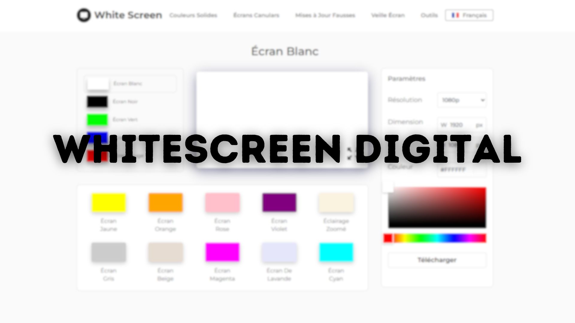 Whitescreen Digital : un site sympa pour travailler ou procrastiner devant son écran