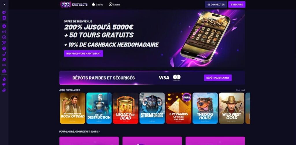 Meilleur casino en ligne – sites de jeux d'argent français les plus payants classés par les experts 4 fast slots | Meilleur casino en ligne – sites de jeux d'argent français les plus payants classés par les experts