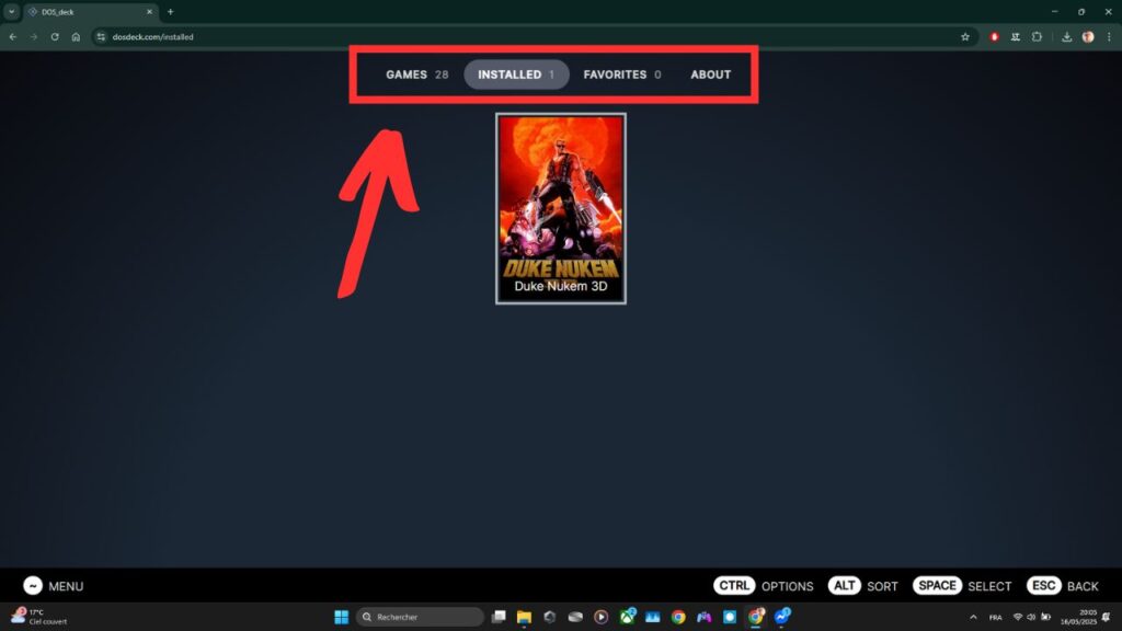 Savez-vous qu’avec Dos_deck, vous pouvez jouer à des jeux classiques comme The Ultimate Doom ? 4 Dos_deck-Duke-Nukem-install-2 (1)