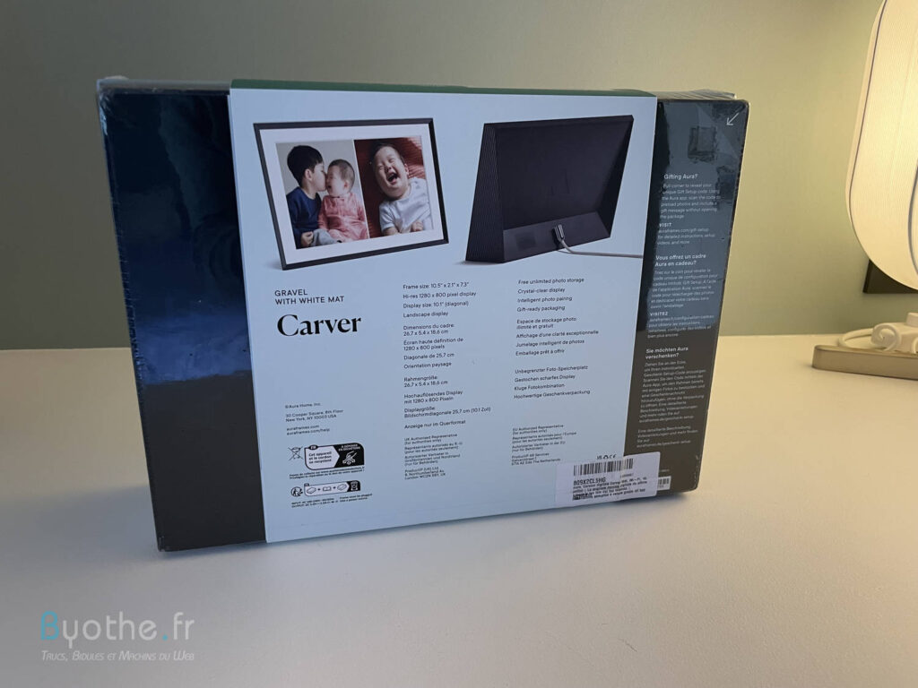 Test du cadre numérique Aura Carver Mat 10" - Aimer, c'est partager ! 2 Test du cadre numérique Aura Carver Mat 10" - Byothe.fr