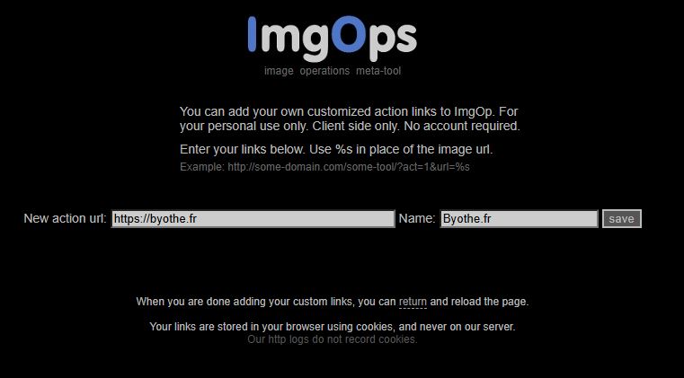 ImgOps : l'outil ultime de recherche par image inversée 3 imgops ajouter lien perso | ImgOps : l'outil ultime de recherche par image inversée