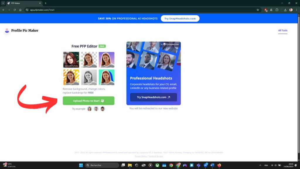 Besoin d’une photo de profil pro impeccable ? Essayez PFPMaker ! 2 PFPMaker-créer-Photo-de-profil