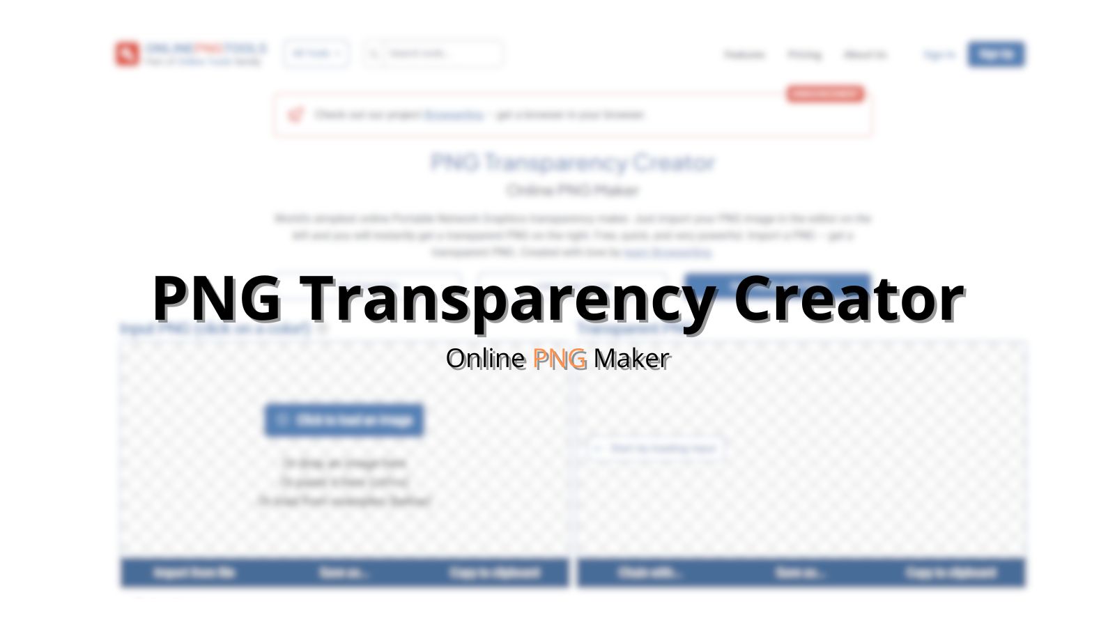 PNG Transparency Creator Online PNG Maker