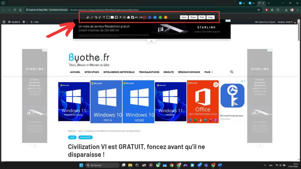 1Click Webpage Screenshot : l’outil Chrome simple et efficace pour vos captures d’écran complètes 3 Capture de Page Web - Screenshot Extension Chrome Capture - 2