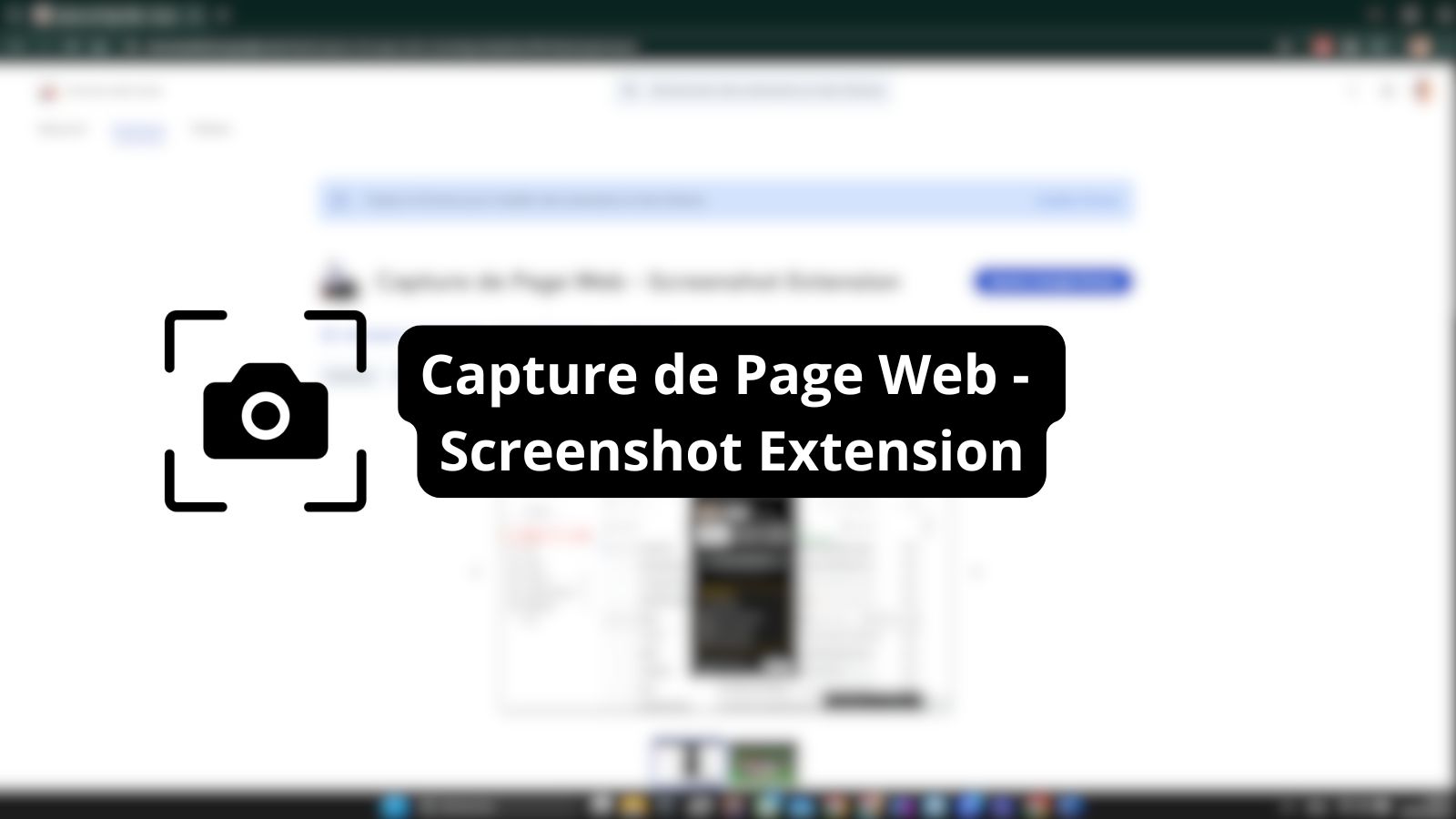 Capture de Page Web - Screenshot Extension