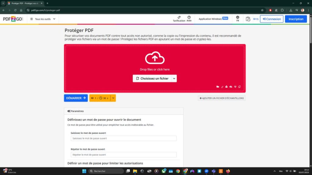 PDF2Go : la boîte à outils PDF gratuite et complète en ligne 5 PDF2Go Protéger PDF