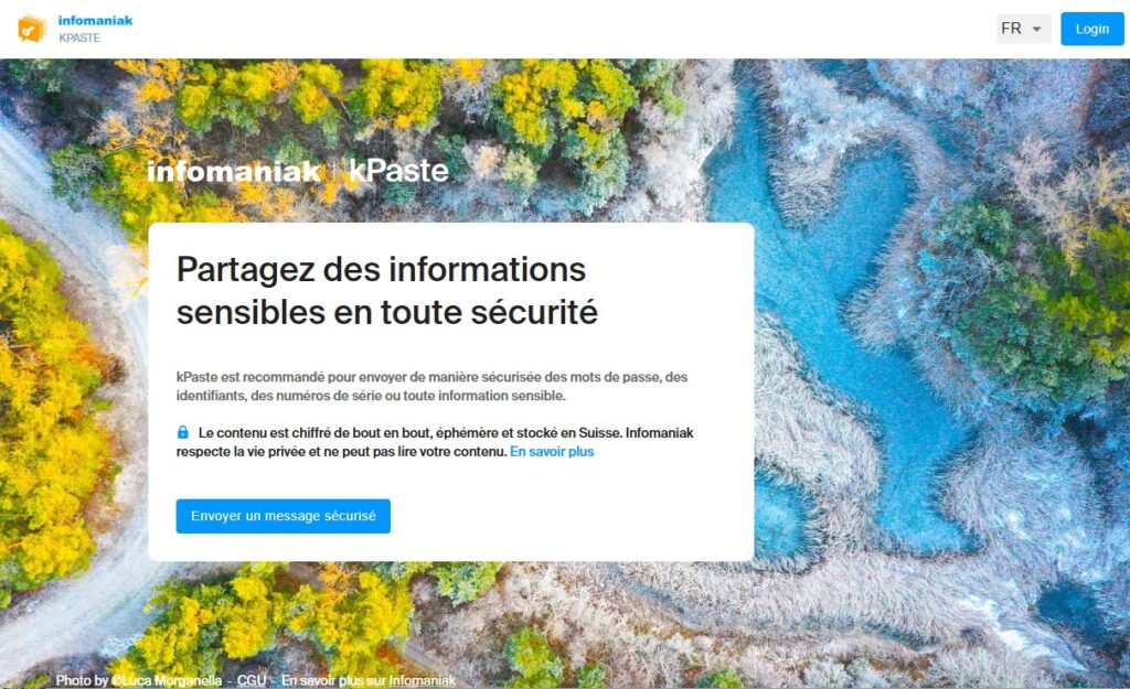kPaste, le partage de messages sécurisés et éphémères signé Infomaniak 1 kpaste infomaniak | kPaste, le partage de messages sécurisés et éphémères signé Infomaniak