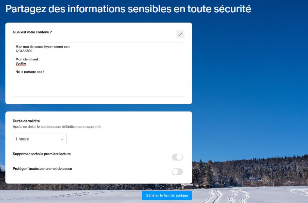 kPaste, le partage de messages sécurisés et éphémères signé Infomaniak 2 kpaste partager donnees securisees | kPaste, le partage de messages sécurisés et éphémères signé Infomaniak