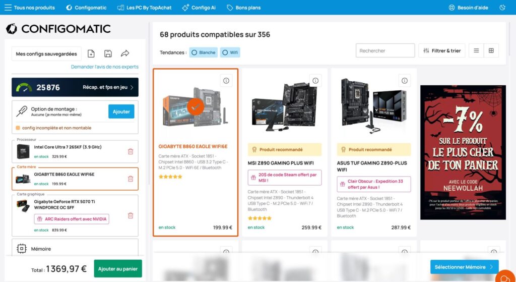 Concevez facilement votre PC idéal grâce au Configomatic de TopAchat 1 configomatic compatibilite | Concevez facilement votre PC idéal grâce au Configomatic de TopAchat